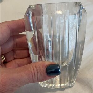 Baccarat France heavy crystal 6-7 inch vase